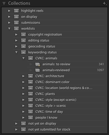Worklist collections for CVKC